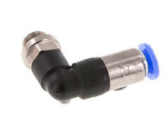 Steckverschraubung 6mm & G1/8'' männlich Selbstsichernder Winkel Messing/PBT 0-10bar (0-145psi) [2 Stück]