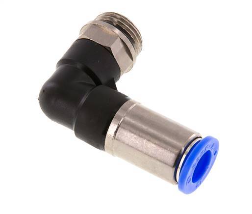 Steckverschraubung 12mm & G1/2'' männlich Selbstsicherndes Winkelstück Messing/PBT 0-10bar (0-145psi)
