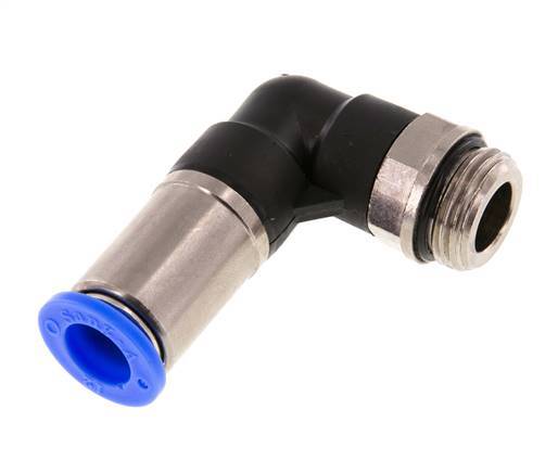 Steckverschraubung 12mm & G1/2'' männlich Selbstsicherndes Winkelstück Messing/PBT 0-10bar (0-145psi)