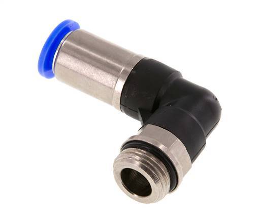 Steckverschraubung 12mm & G1/2'' männlich Selbstsicherndes Winkelstück Messing/PBT 0-10bar (0-145psi)