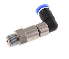4mm & R1/8'' Winkel Schnell-Drehgelenk Einsteck-Außengewinde Vernickeltes Messing/PBT NBR Drehbar