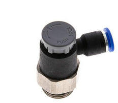 Durchflussregelventil Abgangswinkel 6 mm - G3/8'' Messing/PA 66 Sicherungsmutter