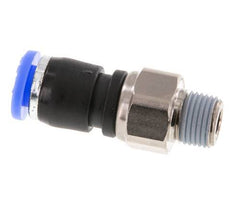 6mm & R1/8'' Drehgelenk Einsteck-Außengewinde Vernickeltes Messing/PBT NBR Drehbar
