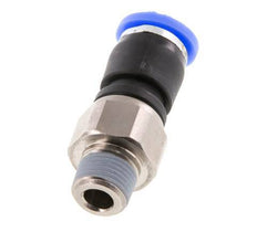 6mm & R1/8'' Drehgelenk Einsteck-Außengewinde Vernickeltes Messing/PBT NBR Drehbar