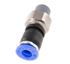 6mm & R1/8'' Drehgelenk Einsteck-Außengewinde Vernickeltes Messing/PBT NBR Drehbar