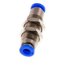Steckverschraubung 6mm selbstsichernd Messing/PBT Bulkhead 0-10bar (0-145psi)