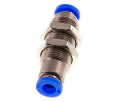 Steckverschraubung 6mm selbstsichernd Messing/PBT Bulkhead 0-10bar (0-145psi)