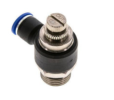Durchflussregelungs-Schalldämpfer-Abflusswinkel 10 mm - G1/2'' Messing/PA 66
