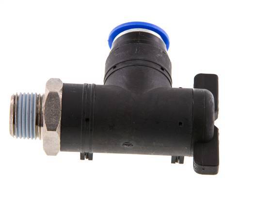 2-Wege-Kugelhahn mit Winkel 12 mm - R3/8'' Kunststoff/Messing