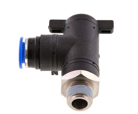 2-Wege-Kugelhahn mit Winkel 12 mm - R3/8'' Kunststoff/Messing