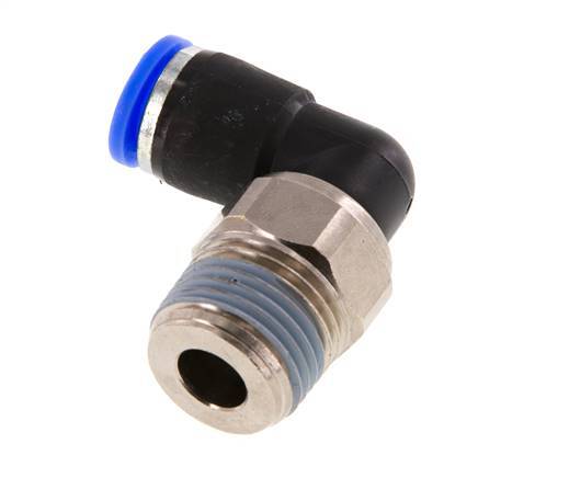 10mm & R1/2'' Ellbogen-Drehgelenk Einsteck-Außengewinde Vernickeltes Messing/PBT NBR Drehbar