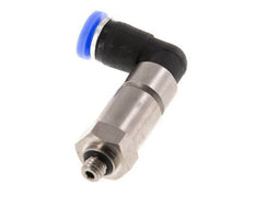 4mm & M5 Ellbogen Schnelldrehgelenk Einsteck-Außengewinde Vernickeltes Messing/PBT NBR Drehbar