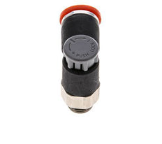 Flow Control Valve Meter-In Elbow 8 mm - G1/8'' Brass/PA 66 Locknut
