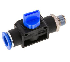 3/2-Wege-Absperr-Handventil 12 mm - R1/4'' Kunststoff/Messing Rohrseitige Entlüftung