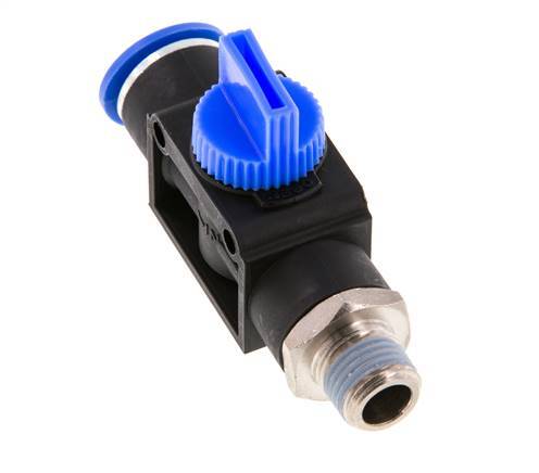 3/2-Wege-Absperr-Handventil 12 mm - R1/4'' Kunststoff/Messing Rohrseitige Entlüftung