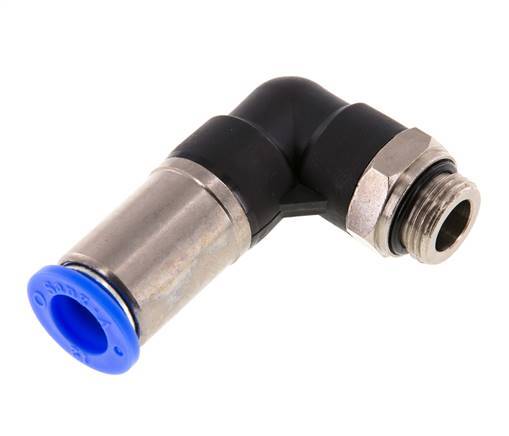 Steckverschraubung 12mm & G3/8'' männlich Selbstsicherndes Winkelstück Messing/PBT 0-10bar (0-145psi)
