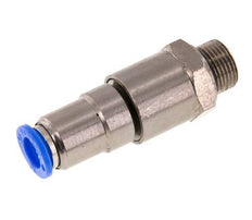 10mm & G3/8'' Schnell-Drehgelenk Einsteck-Außengewinde Vernickeltes Messing/PBT NBR Drehbar
