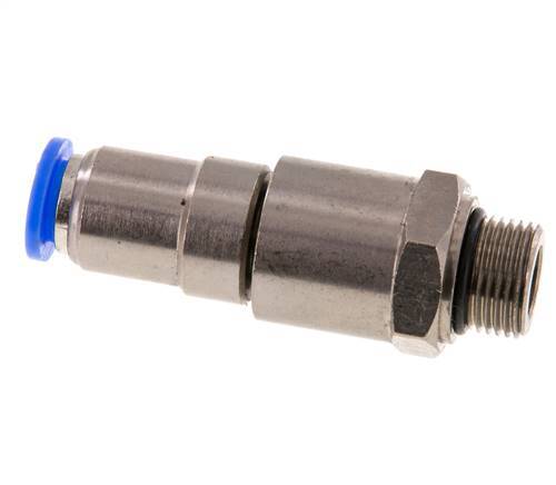10mm & G3/8'' Schnell-Drehgelenk Einsteck-Außengewinde Vernickeltes Messing/PBT NBR Drehbar