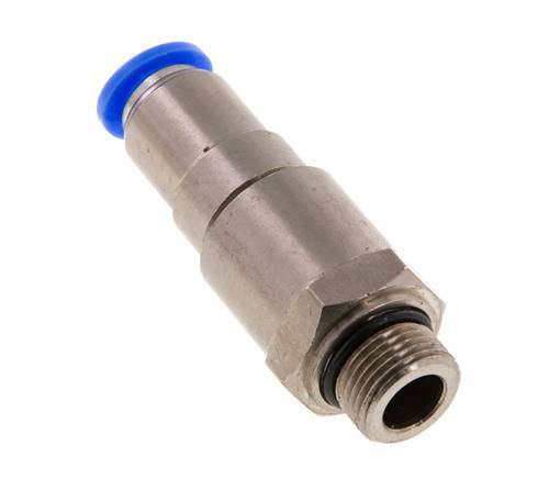 10mm & G3/8'' Schnell-Drehgelenk Einsteck-Außengewinde Vernickeltes Messing/PBT NBR Drehbar