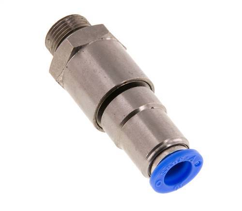 10mm & G3/8'' Schnell-Drehgelenk Einsteck-Außengewinde Vernickeltes Messing/PBT NBR Drehbar