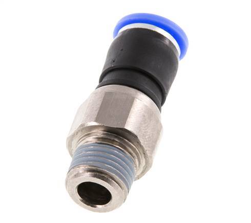 8mm & R1/4'' Drehgelenk Einsteck-Außengewinde Vernickeltes Messing/PBT NBR Drehbar
