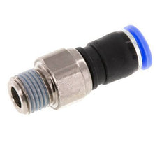8mm & R1/4'' Drehgelenk Einsteck-Außengewinde Vernickeltes Messing/PBT NBR Drehbar
