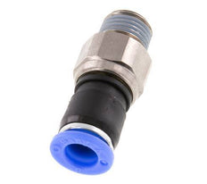 8mm & R1/4'' Drehgelenk Einsteck-Außengewinde Vernickeltes Messing/PBT NBR Drehbar