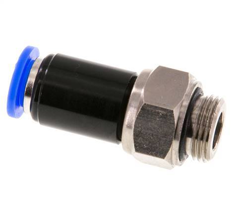 10mm & G3/8'' Drehgelenk Einsteck-Außengewinde Vernickeltes Messing/PBT NBR Drehbar