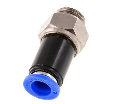 10mm & G3/8'' Drehgelenk Einsteck-Außengewinde Vernickeltes Messing/PBT NBR Drehbar