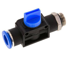 3/2-Wege-Absperr-Handventil 12 mm - G3/8'' Kunststoff/Messing Gewindeseitige Entlüftung