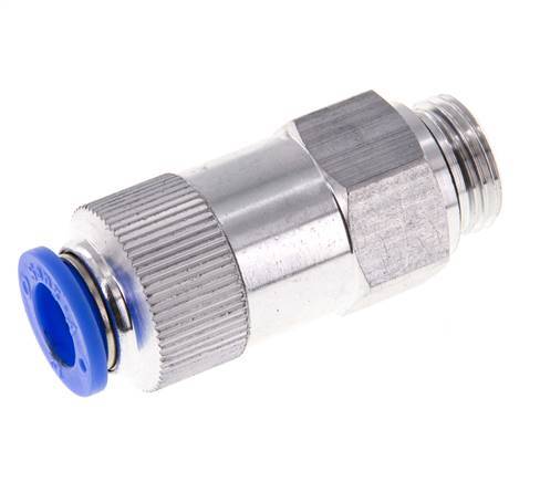 Push-In-Rückschlagventil 12mm & G1/2'' Außengewinde Aluminium 0,2-10bar (3-145psi) Gewinde-Schlauch