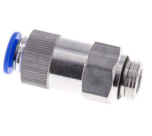 Push-In-Rückschlagventil 12mm & G1/2'' Außengewinde Aluminium 0,2-10bar (3-145psi) Gewinde-Schlauch