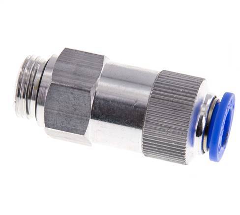 Push-In-Rückschlagventil 12mm & G1/2'' Außengewinde Aluminium 0,2-10bar (3-145psi) Gewinde-Schlauch
