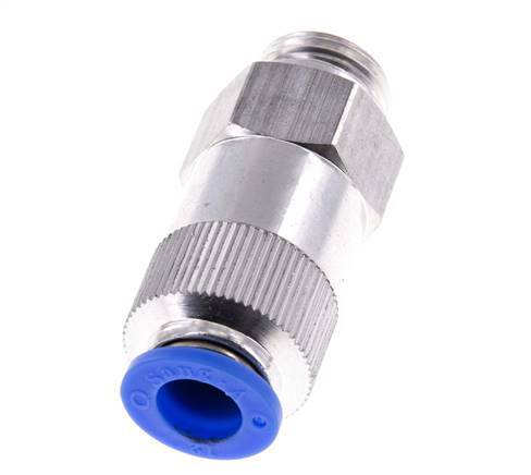 Push-In-Rückschlagventil 12mm & G1/2'' Außengewinde Aluminium 0,2-10bar (3-145psi) Gewinde-Schlauch