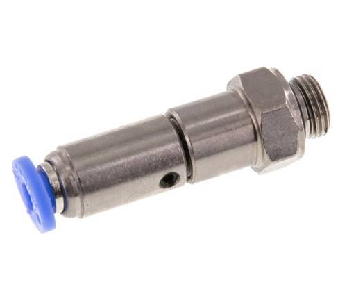 4mm & G1/8'' Schnelldrehgelenk Einsteck-Außengewinde Vernickeltes Messing/PBT NBR Drehbar