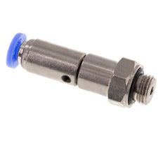 4mm & G1/8'' Schnelldrehgelenk Einsteck-Außengewinde Vernickeltes Messing/PBT NBR Drehbar