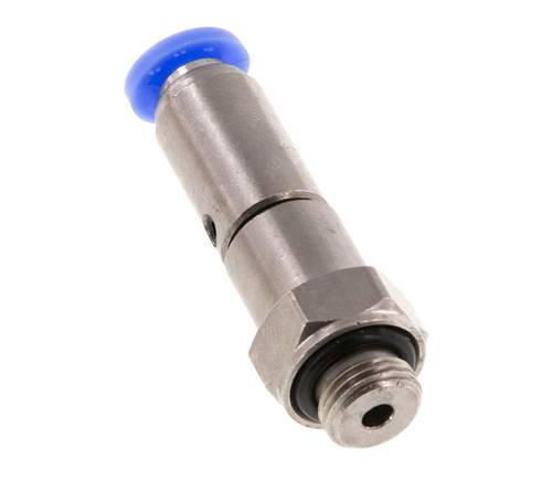 4mm & G1/8'' Schnelldrehgelenk Einsteck-Außengewinde Vernickeltes Messing/PBT NBR Drehbar