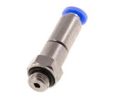 4mm & G1/8'' Schnelldrehgelenk Einsteck-Außengewinde Vernickeltes Messing/PBT NBR Drehbar