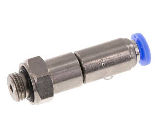 4mm & G1/8'' Schnelldrehgelenk Einsteck-Außengewinde Vernickeltes Messing/PBT NBR Drehbar
