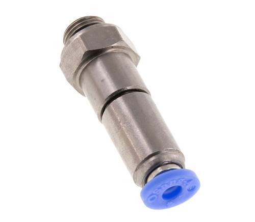4mm & G1/8'' Schnelldrehgelenk Einsteck-Außengewinde Vernickeltes Messing/PBT NBR Drehbar