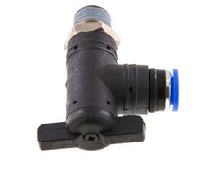 2-Wege-Kugelhahn mit Winkel 8 mm - R1/4'' Kunststoff/Messing