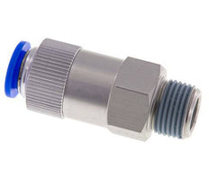 Push-In-Rückschlagventil 12mm & R1/2'' Außengewinde Aluminium 0,2-10bar (3-145psi) Gewinde-Schlauch