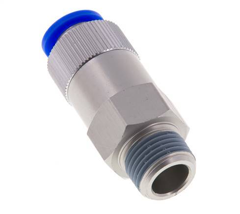 Push-In-Rückschlagventil 12mm & R1/2'' Außengewinde Aluminium 0,2-10bar (3-145psi) Gewinde-Schlauch