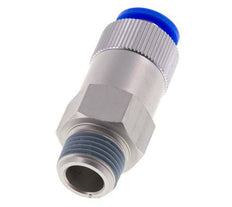 Push-In-Rückschlagventil 12mm & R1/2'' Außengewinde Aluminium 0,2-10bar (3-145psi) Gewinde-Schlauch