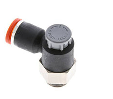 Durchflussregelventil Meter-In-Winkelstück 8 mm - G1/4'' Messing/PA 66 Sicherungsmutter