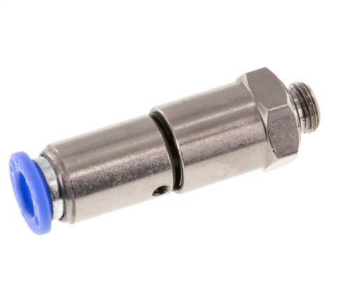 8mm & G1/8'' Schnelldrehgelenk Einsteck-Außengewinde Vernickeltes Messing/PBT NBR Drehbar