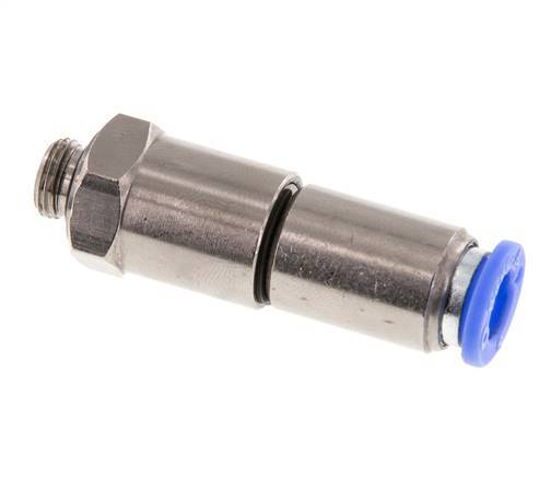 8mm & G1/8'' Schnelldrehgelenk Einsteck-Außengewinde Vernickeltes Messing/PBT NBR Drehbar