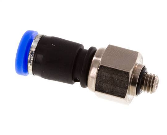 4mm & M5 Drehgelenk Einsteck-Außengewinde Vernickeltes Messing/PBT NBR Drehbar