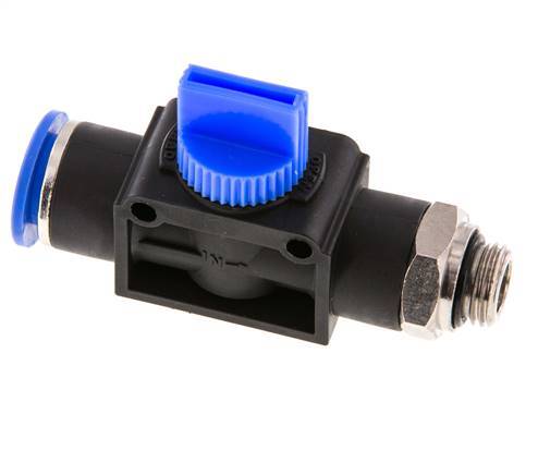 3/2-Wege-Absperr-Handventil 12 mm - G1/4'' Kunststoff/Messing Gewindeseitige Entlüftung