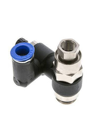 Durchflussregelungs-Schalldämpfer-Ausgang drehbar 12 mm - G1/2''-G1/4'' Messing/PA 66 mit vorgesteuertem Rückschlagventil